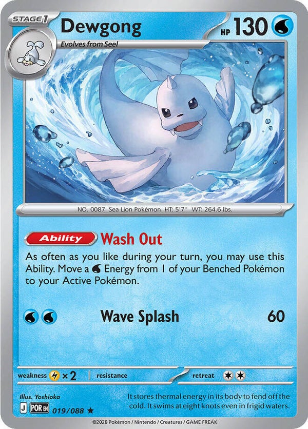 Dewgong 019/088 (Reverse Holo) PKMN