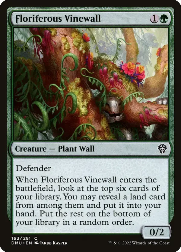 Floriferous Vinewall 163/281 MTG