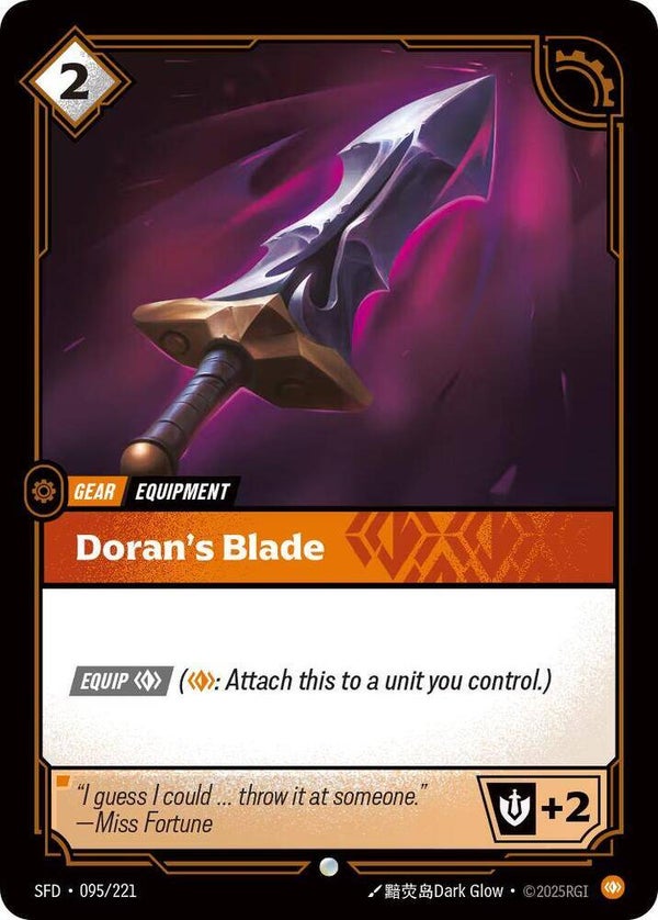 Doran's Blade 095/221 RBC