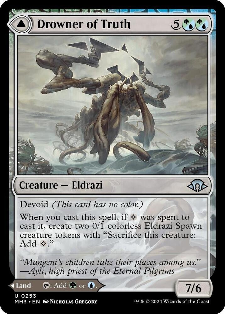 Drowner of Truth / Drowned Jungle 0253 MTG