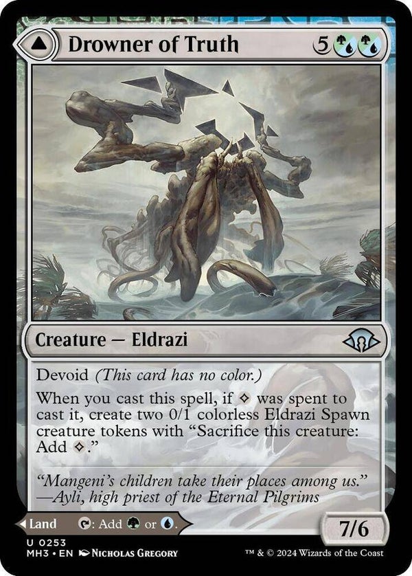 Drowner of Truth / Drowned Jungle 0253 MTG