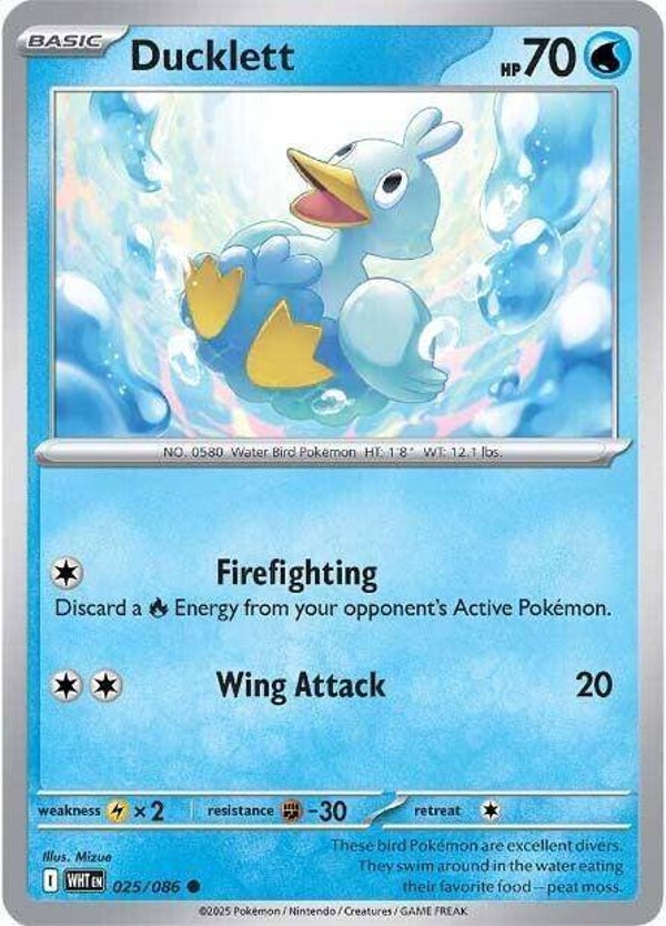 Ducklett 025/086 PKMN