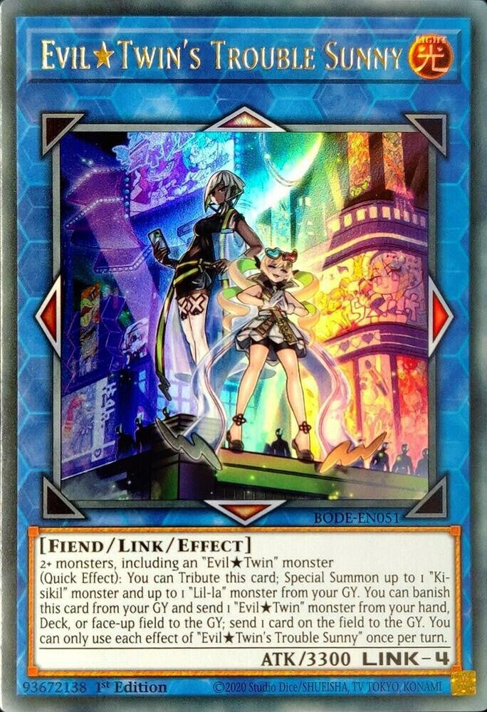 Evil Twin's Trouble Sunny BODE-EN051 YGO