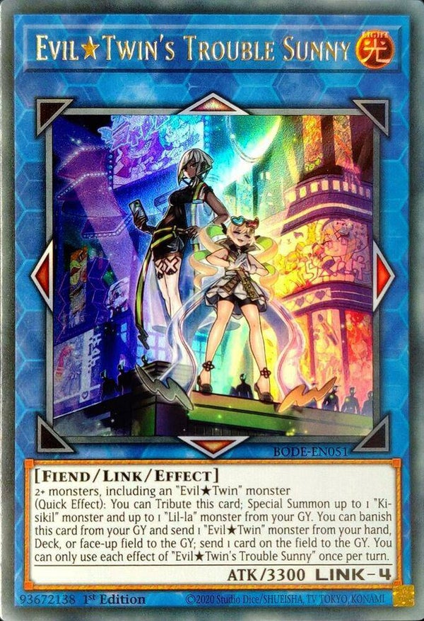 Evil Twin's Trouble Sunny BODE-EN051 YGO