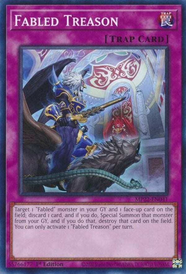 Fabled Treason MP22-EN041 YGO