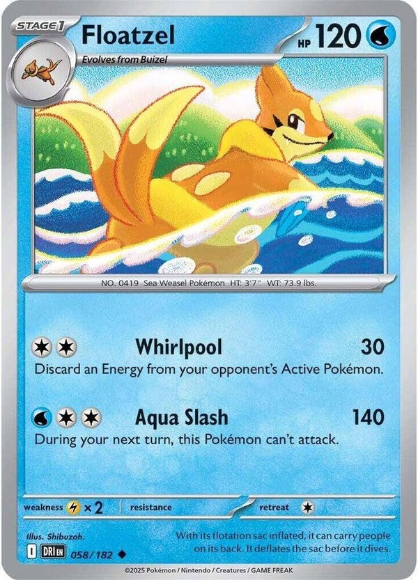Floatzel 058/182 PKMN