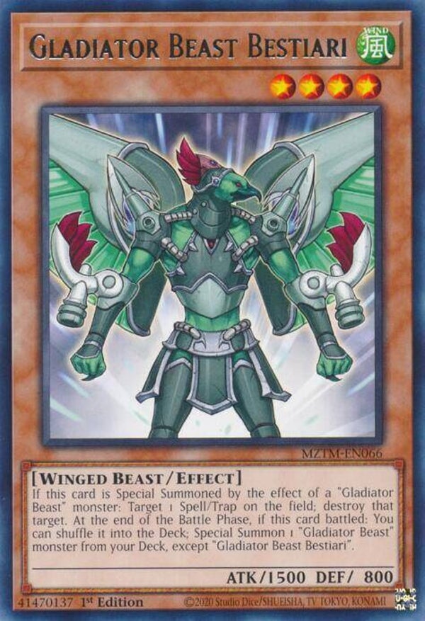Gladiator Beast Bestiari MZTM-EN066 YGO