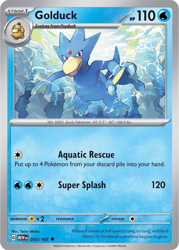 Golduck 055/165 (Reverse Holo) PKMN