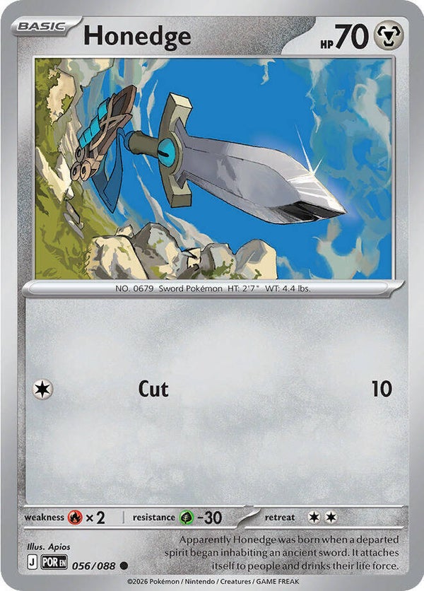 Honedge 056/088 (Reverse Holo) PKMN
