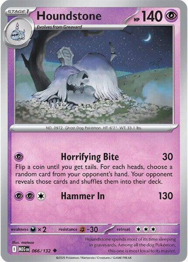 Houndstone 066/132 PKMN