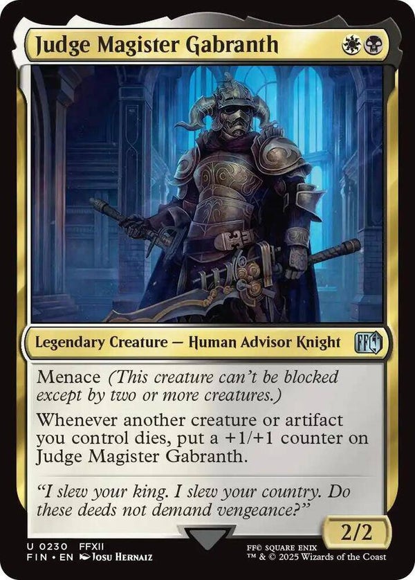 Judge Magister Gabranth 0230 MTG
