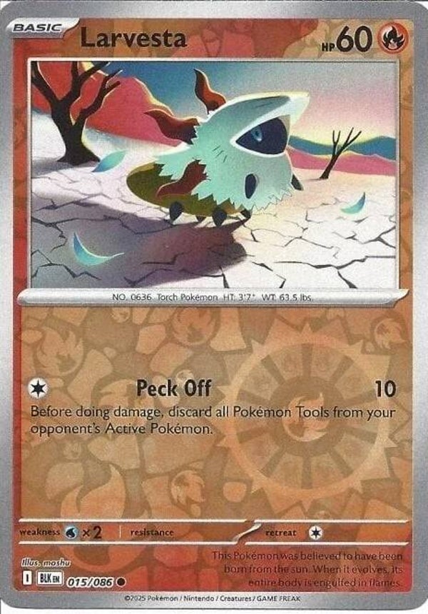 Larvesta 015/086 (Reverse Holo) PKMN