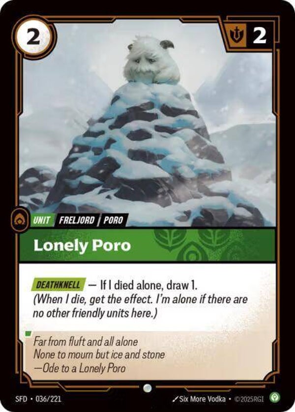 Lonely Poro 036/221 RBC