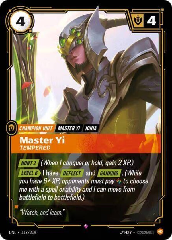 Master Yi 113/219 RBC