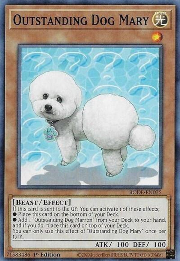 Outstanding Dog Mary BODE-EN035 YGO