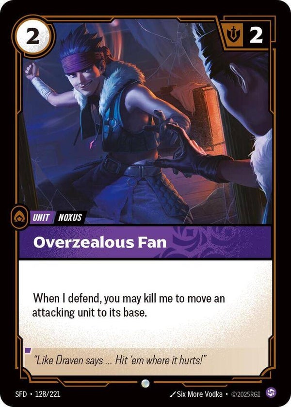 Overzealous Fan 128/221 RBC