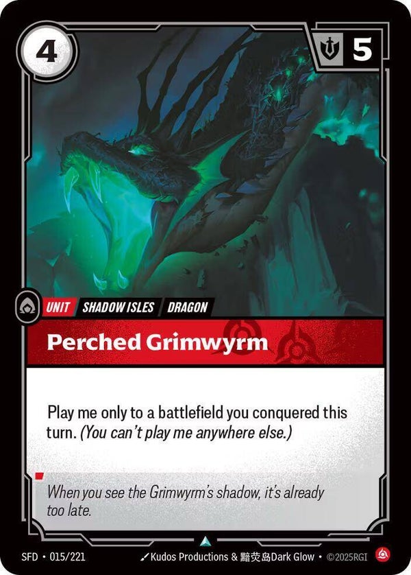 Perched Grimwyrm 015/221 RBC