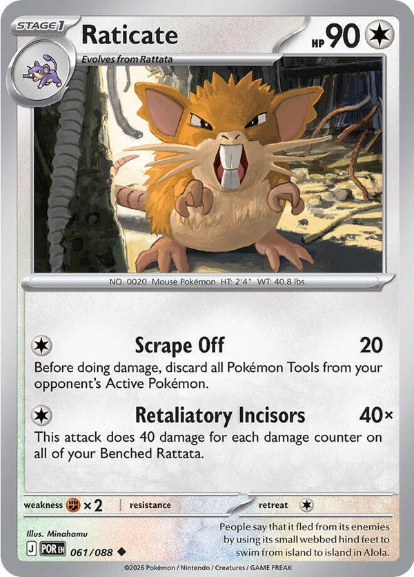 Raticate 061/088 PKMN