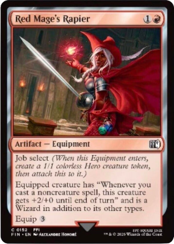 Red Mage's Rapier 0152 MTG
