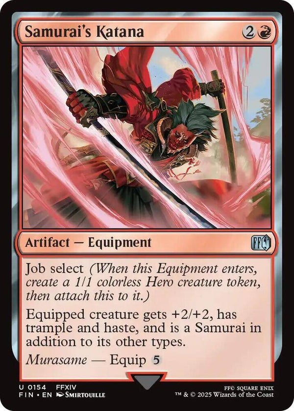 Samurai's Katana 0154 MTG