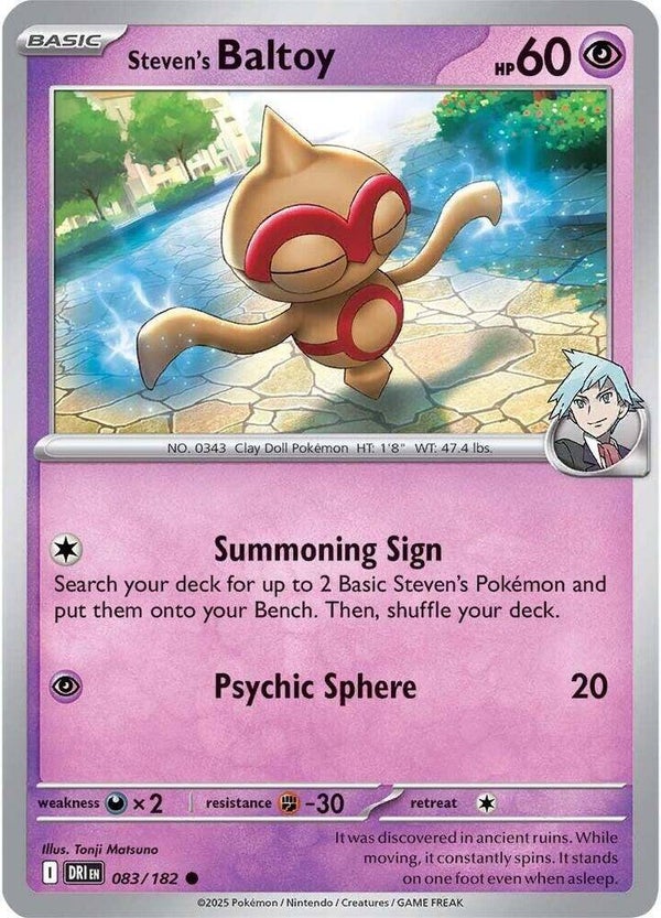 Steven's Baltoy 083/182 PKMN