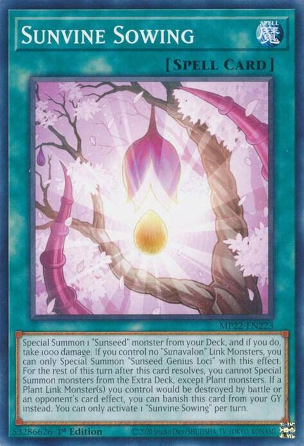 Sunvine Sowing MP22-EN223 YGO