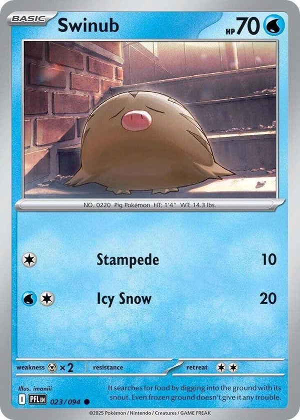 Swinub 023/095 PKMN