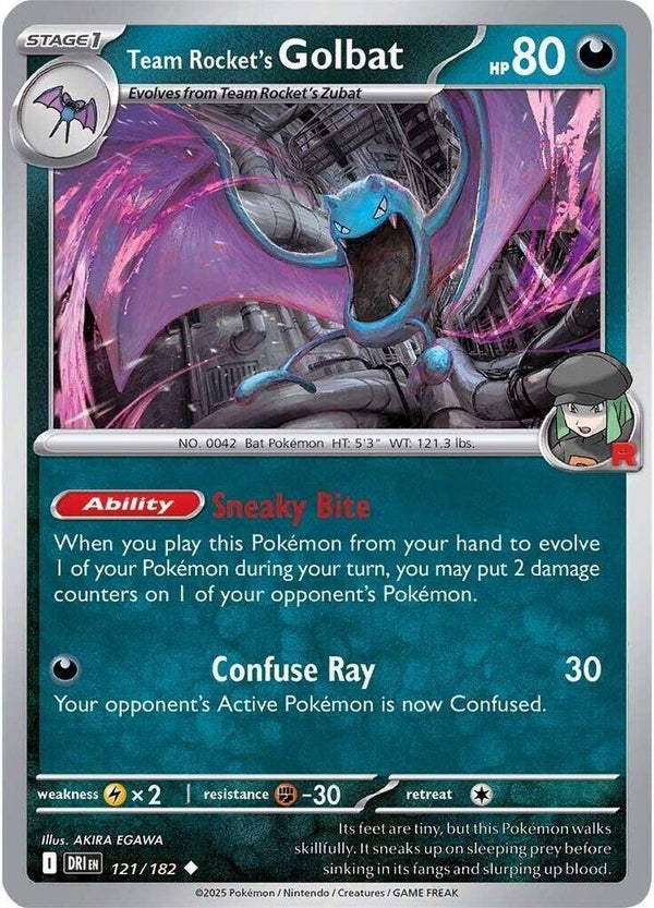 Team Rocket's Golbat 121/182 PKMN