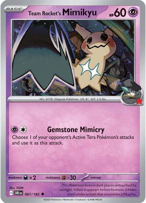 Team Rocket's Mimikyu 087/182 PKMN