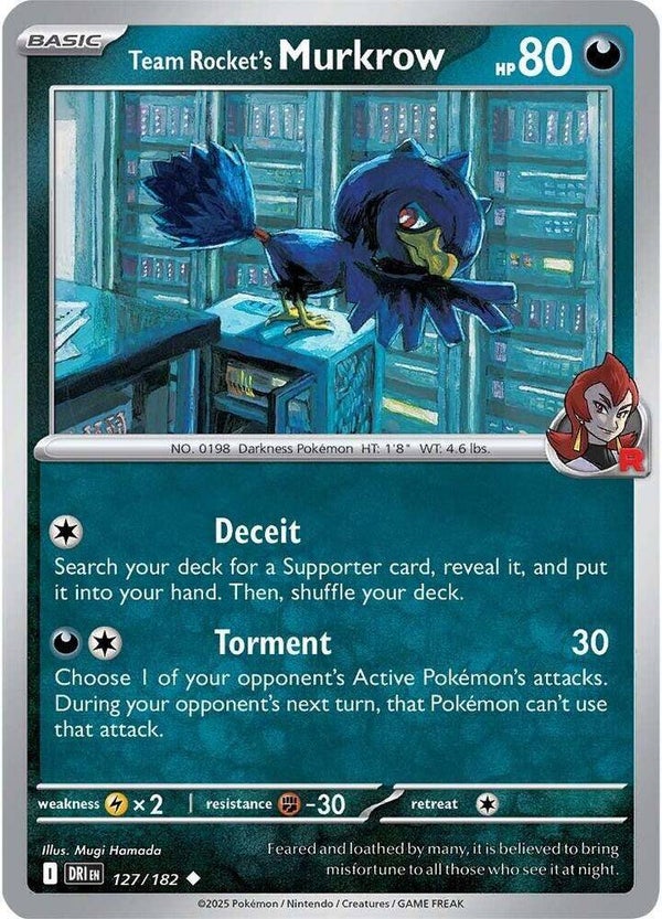 Team Rocket's Murkrow 127/182 PKMN