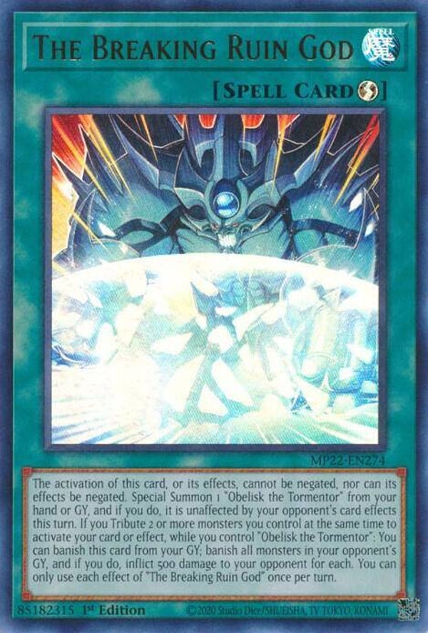 The Breaking Ruin God MP22-EN274 YGO