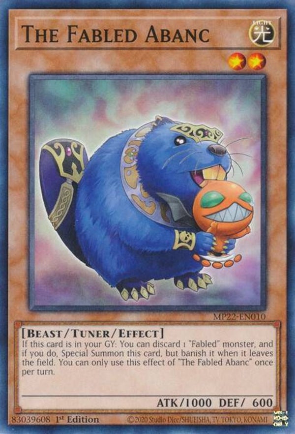 The Fabled Abanc MP22-EN010 YGO
