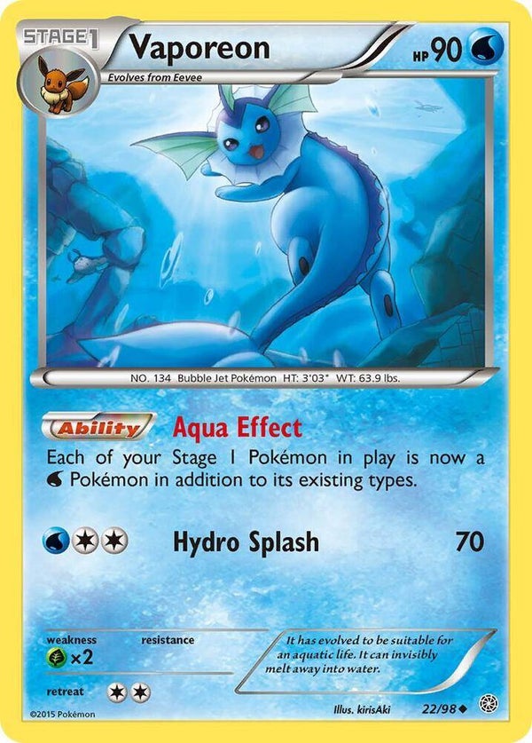 Vaporeon 22/98 PKMN