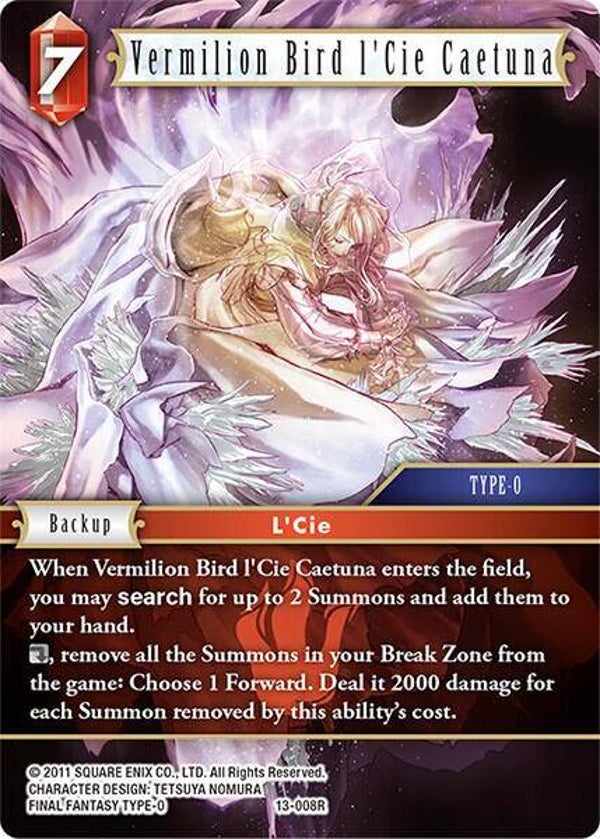 Vermilion Bird l'Cie Caetuna 13-008R FFC