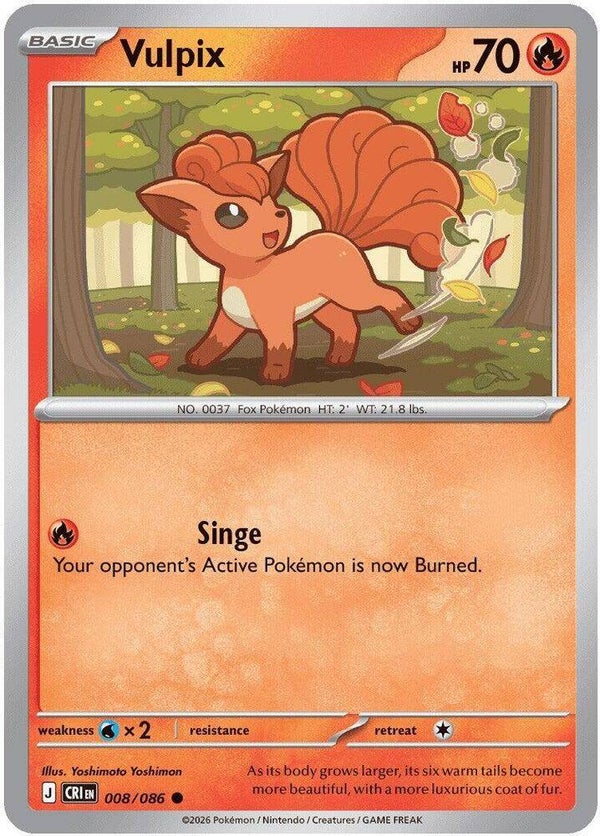 Vulpix 008/086 (Reverse Holo) PKMN