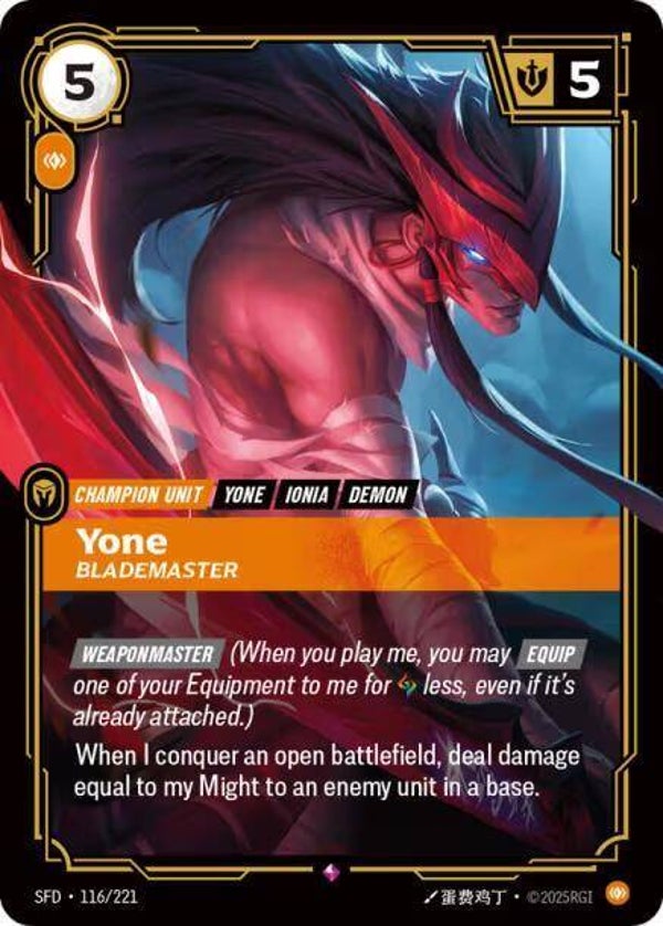 Yone 116/221 RBC