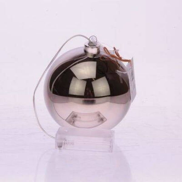 Bal metaal donker grijs 10cm met led licht ,gratis verzenden