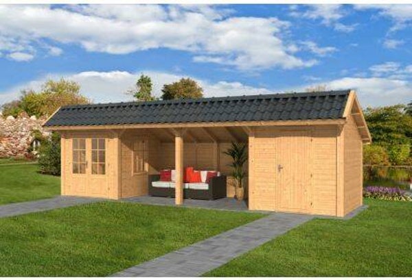 Kapschuur Bergen L Lariks Douglas 888x306cm type 12 onbehandeld