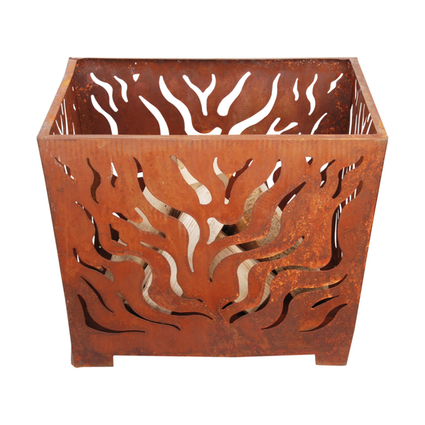 Vuurkorf vierkant roest M