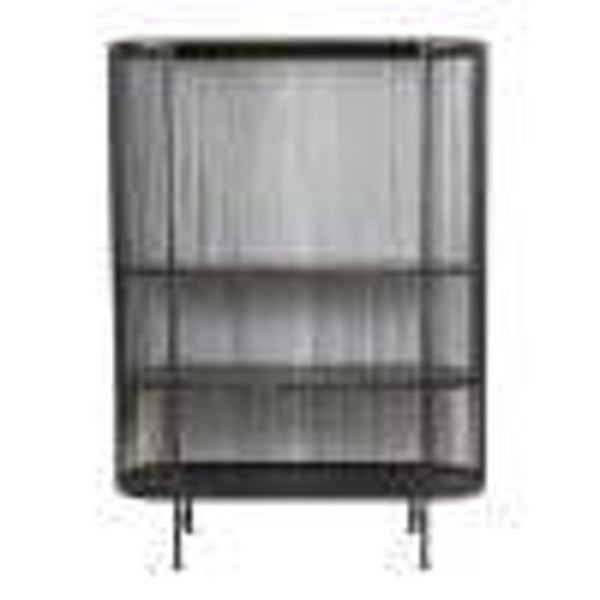 Kast open 100x40x80 cm YINTHE zwart