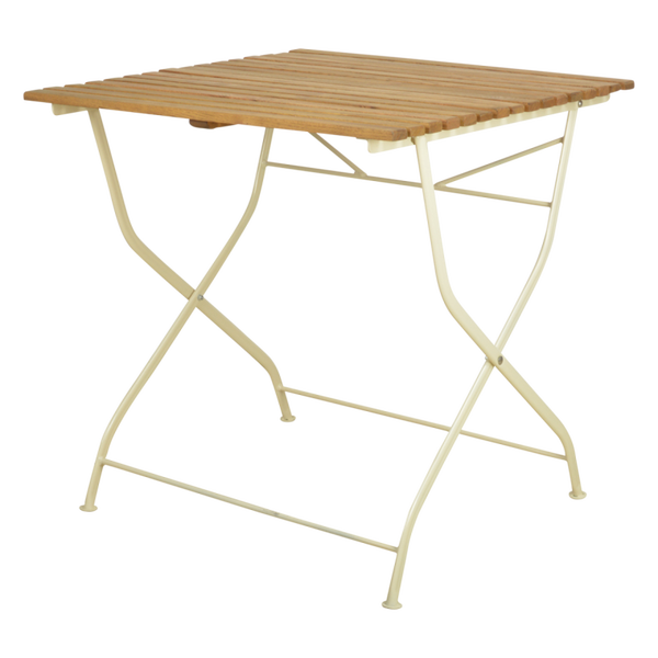 Opklaptafel hout/metaal/creme