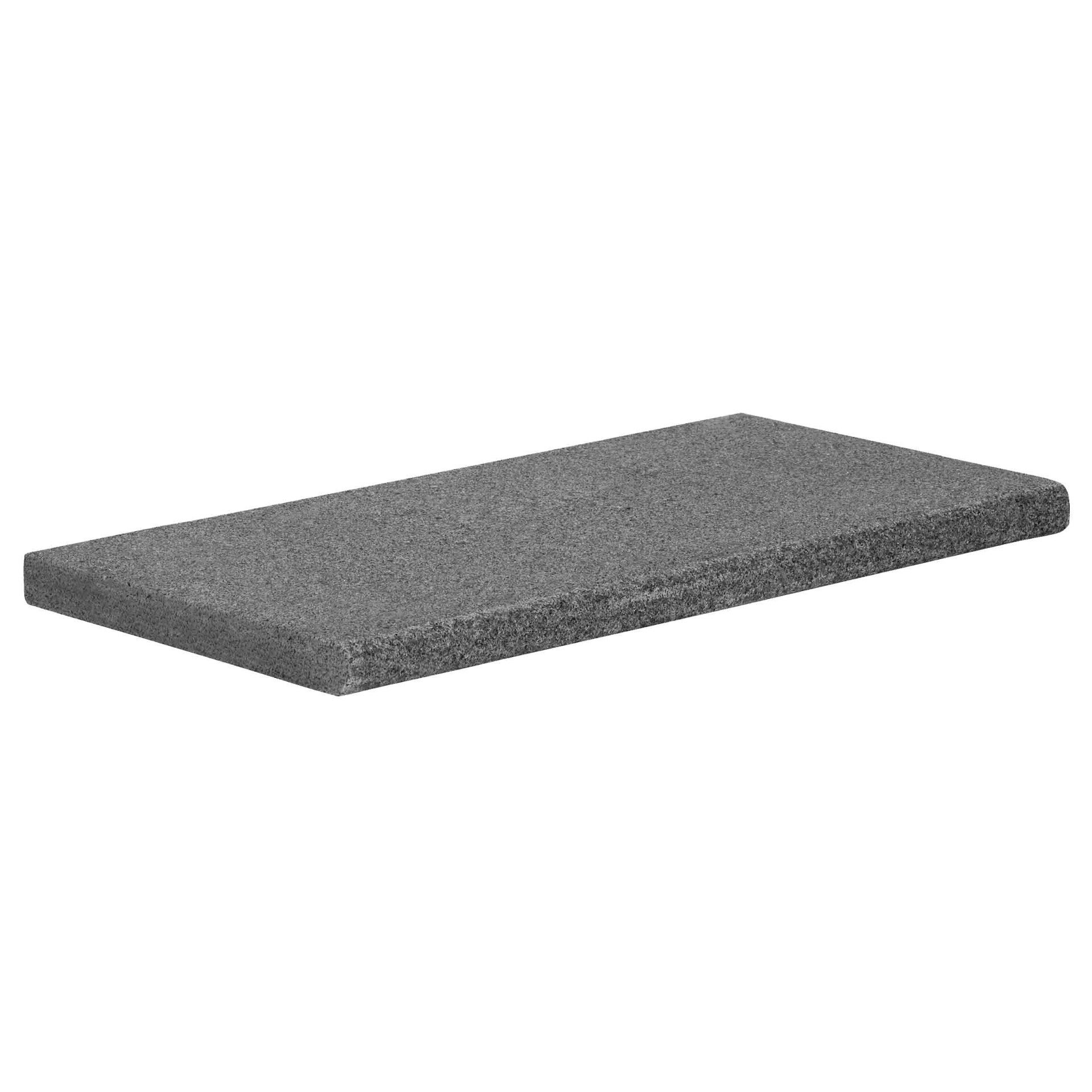 Zwembadrand Tibet Dark Grey Bullnose Binnenhoek