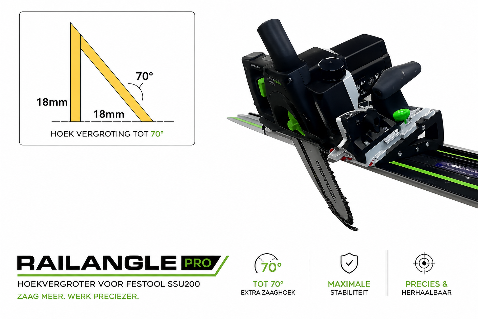 RailAnglePRO voor Festool SSU200