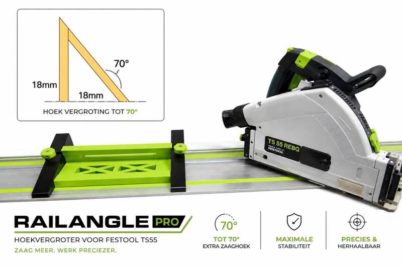 RailAnglePRO voor Festool TS55 serie