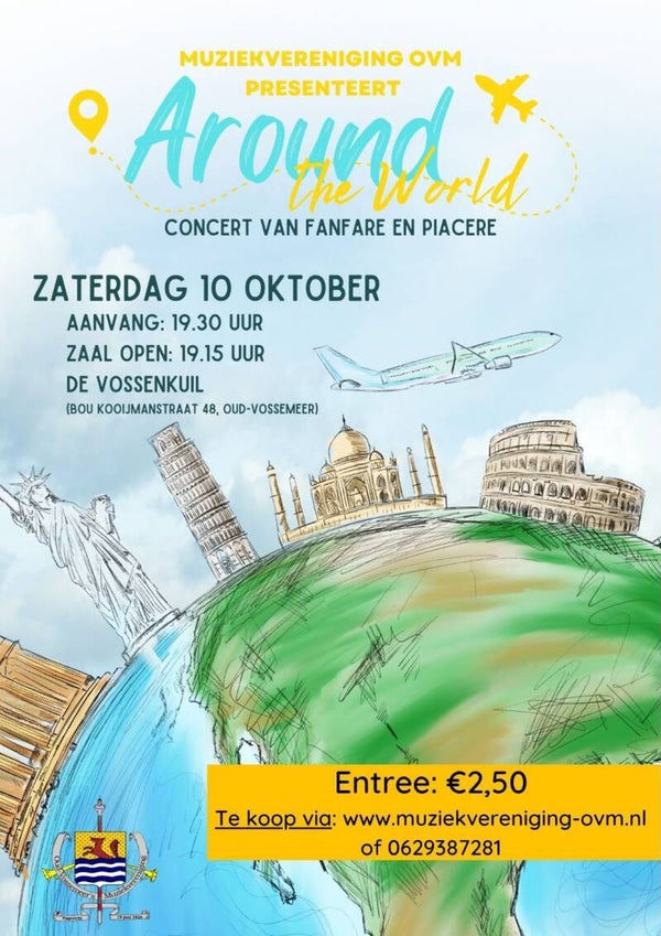 kaarten voor het concert around the world op 10-10-2026