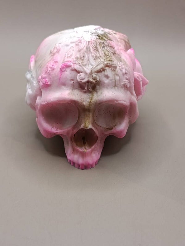 Tete de mort fleur