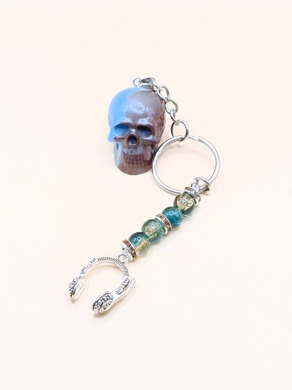 Porte clés tête de mort