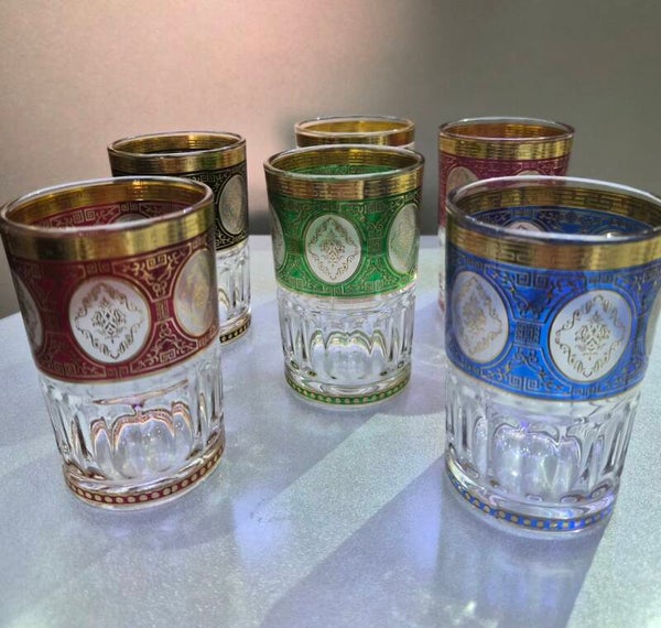 Verres de thé marocain Aristo Couleurs 12 pièces