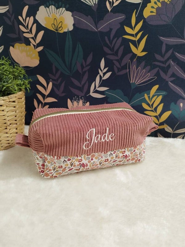 Trousse de toilette rectangle personnalisé