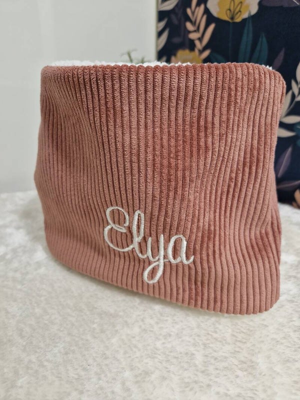 Tour de cou / snood BRODÉ à personnaliser avec le prénom au choix